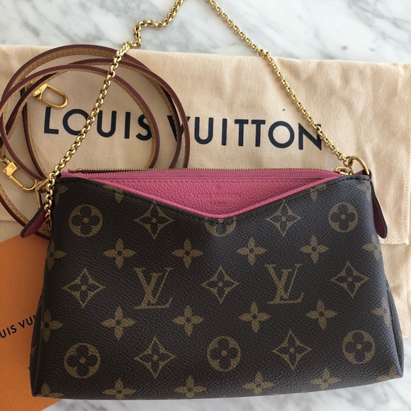 louis vuitton pink clutch